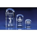 Crystal Dome Tower Award 3D Engraved