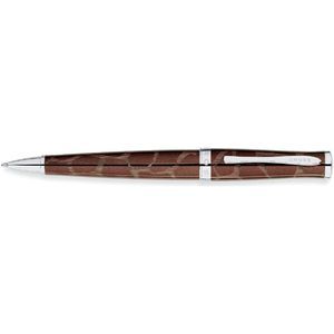 Cross Sauvage Brown Tourmaline / Giraffe Ball Pen