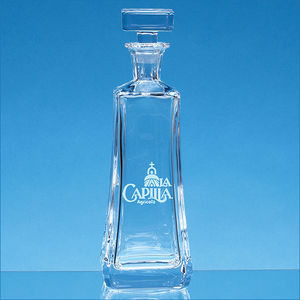 0.7ltr Crystalite Aretzo Tapered Decanter