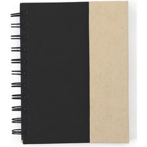Memo holder sticky notes notebook and ball pen (15x11.8x1.6 cm)