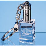 3cm Optical Crystal LED Keyring