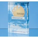 10cm x 15cm Optical Crystal Rectangle Award H or V