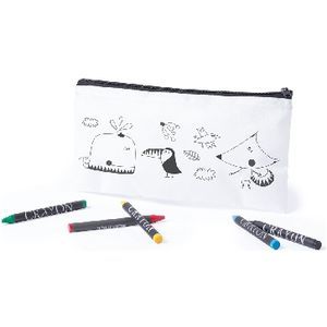 Pencil case for colouring crayons