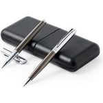 Writing set ball pen and roller ball pen (13.7x1.1 cm)