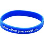 Silicone Wristband (Child Raised Profile Design)