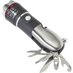 Emergency torch seat belt cutter safety hammer pocket knife