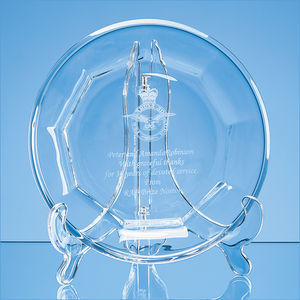19cm Lead Crystal Display Plate