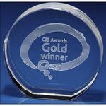 Crystal Disc Award or Trophy