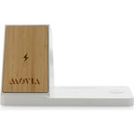 XD Xclusive Ontario Recycled Plastic and Bamboo 3-In-1 Wireless Charger