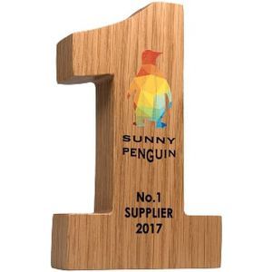 Small Real Wood Block Awards - Complex Shapes
