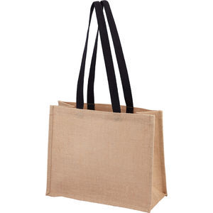 Green & Good Taunton Bag - Jute - Black Handles