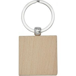 Bullet Gioia beech wood squared keychain