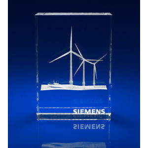 Crystal Glass Energy Award or Trophy