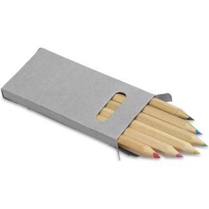 Colour pencil set - 6 pcs (4.5 x 9 x 0.9 cm)